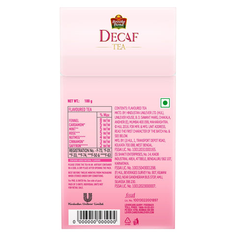 DECAF Tea “With goodness of Ayurveda”